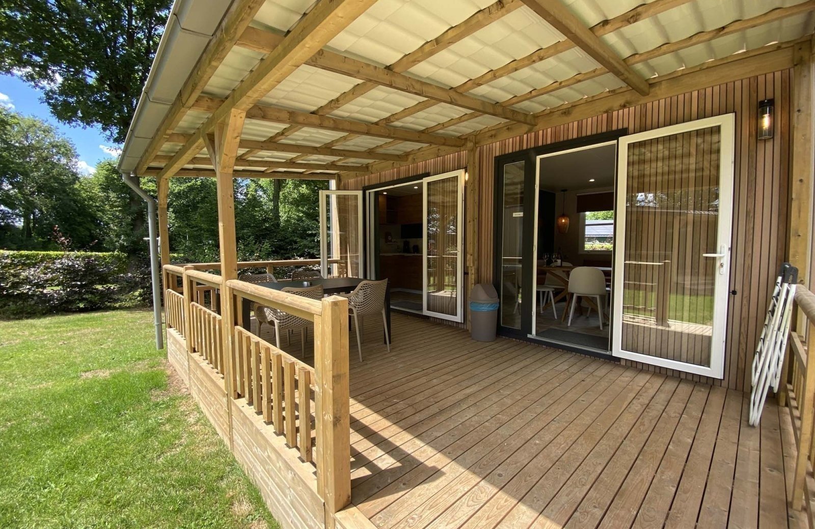 blokhut op vakantiepark bij heerlen